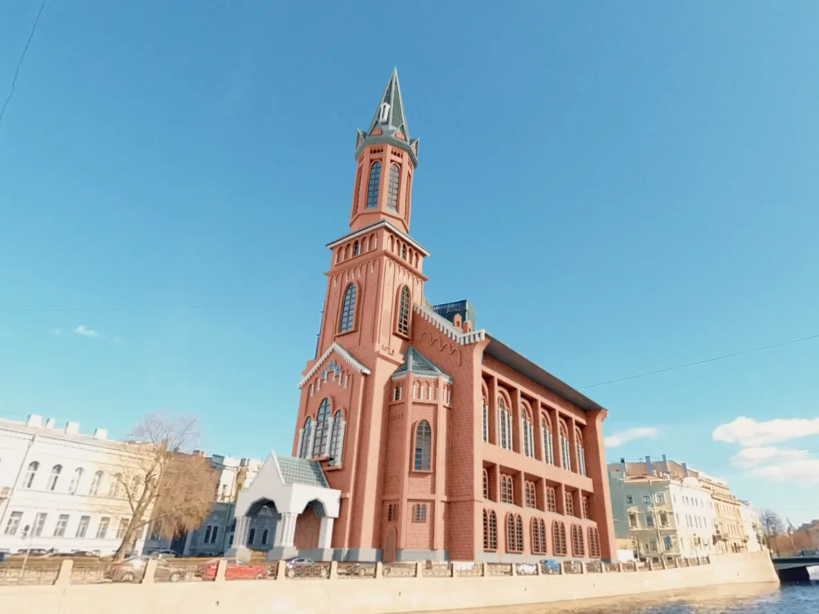 Виртуальная 3D-реконструкция: Немецкая реформатская кирха (Потерянный Петербург)